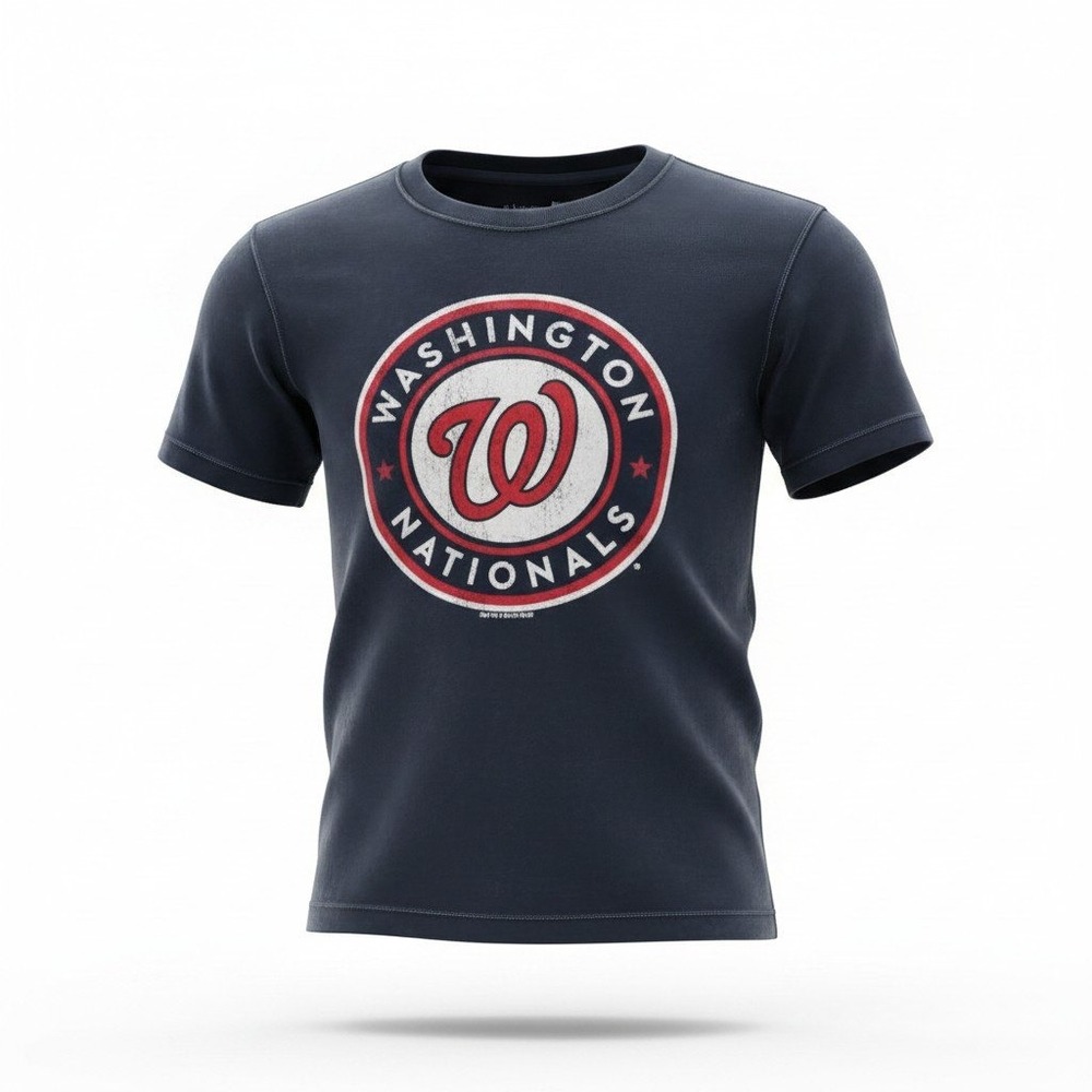 Soft as a Grape Washington Nationals Kids XS Navy Blue MLB Baseball T-Shirt